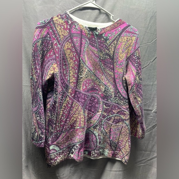 Talbots lightweight Spring Sweater LOT 6 sz M - cashmere merino wool - Picture 4 of 14